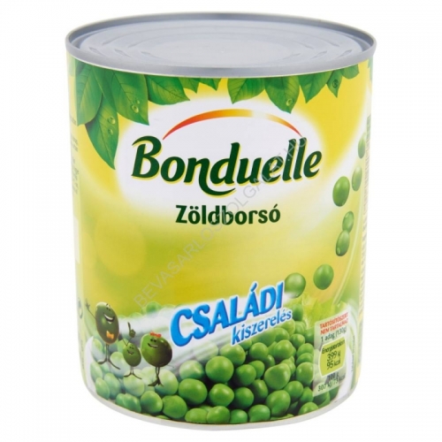 Bonduelle 800/530g zöldborsó