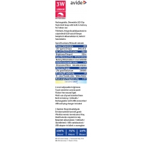 Avide LED Asztali Lámpa Csíptethető Fehér 3W