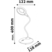 Avide LED Asztali Lámpa Minimal Fehér 4W