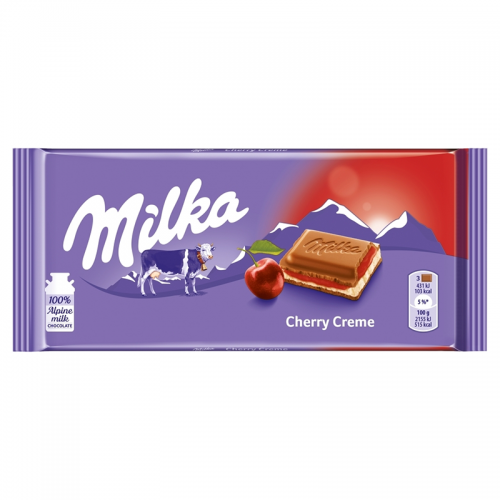 Milka 100g cherry tejkrémmel és meggyel