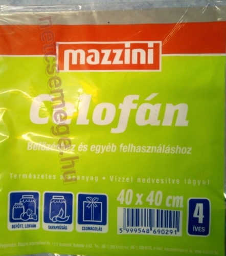 Mazzini celofán 40*40 4 ív
